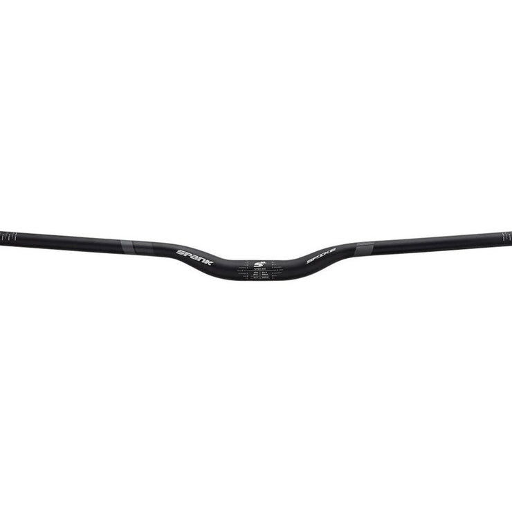 Spank Spike 800 Race LE Handlebar 50mm rise in color: black & grey, full view.