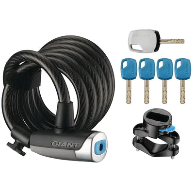 Giant Surelock Flex Key Coil 15 Bicycle Lock – The Path Bike Shop