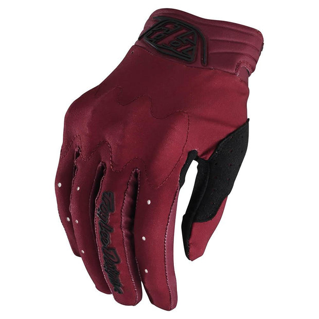 Troy Lee Designs Women's Gambit Gloves burgundy front view