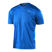 Troy Lee Designs Flowline Short Sleeve Jersey, Solid Slate Blue, Front View