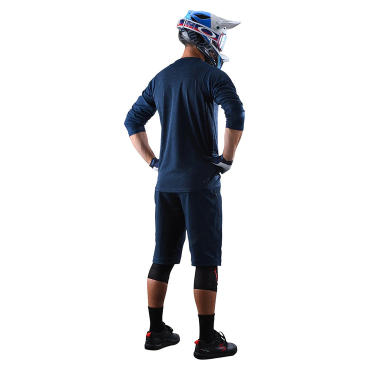 Troy Lee Designs Ruckus 3/4 Jersey, Arc Slate Blue, Back view on a model