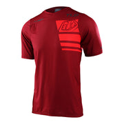 Troy Lee Designs Skyline Air SS Jersey, stacks syrah, front view.