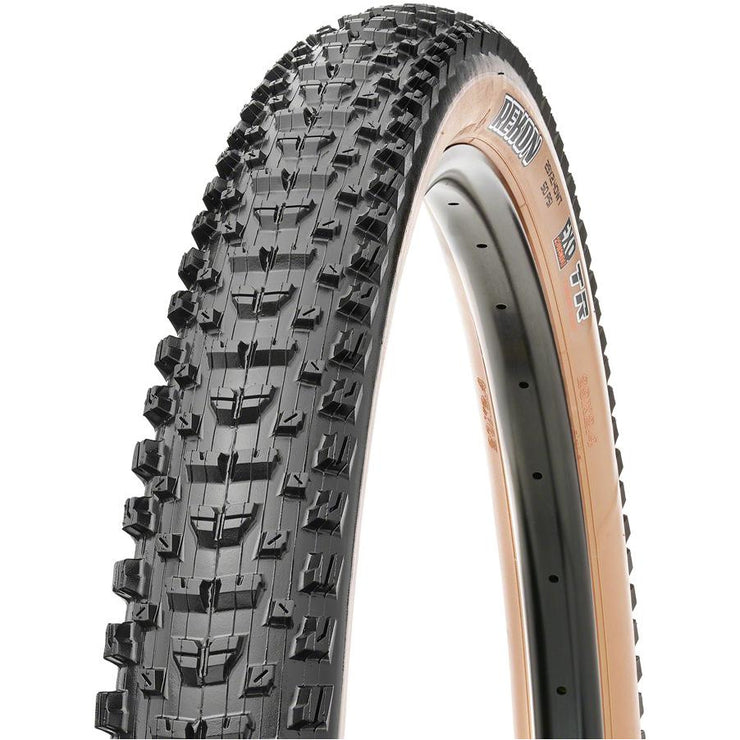 Maxxis Rekon Tire - 29 x 2.4, Tubeless, Folding, Black/Dark Tan, Dual, EXO, Wide Trail Mountain Bike Tire, Full View