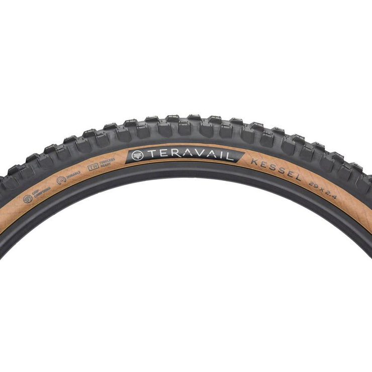 Teravail Kessel Tire - 29 x 2.4, Tubeless, Folding, Tan, Durable, Full View