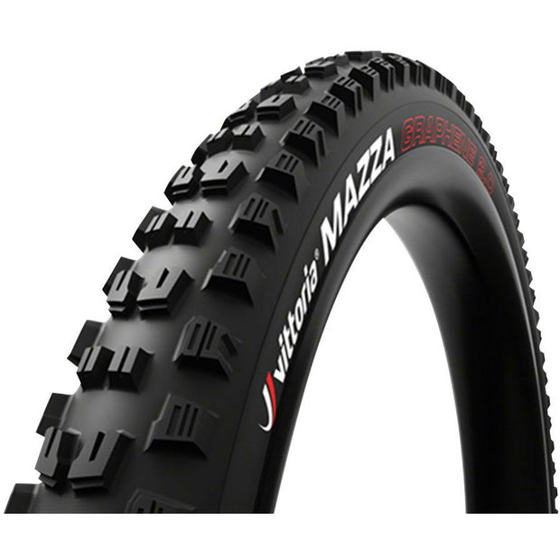 Vittoria Mazza Tire - 27.5 x 2.6, Tubeless, Folding, Anthracite/Black, TNT Trail, Mountain Bike Tire, Full View