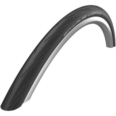 Schwalbe Lugano II Tire - 700 x 23, Clincher, Wire, Black, Active, Silica, K-Guard, Road Tire, Full View