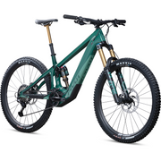 2023 Pivot Shuttle LT RIDE SLX/XT 29, Northern Lights Green, fork view.