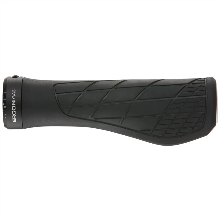 Ergon GA3 MTB Lock-On Grips in large, black full view