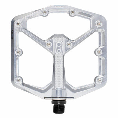 Copy of Cramkbrothers STAMP 7 Pedals - Silver Edition, flat view.