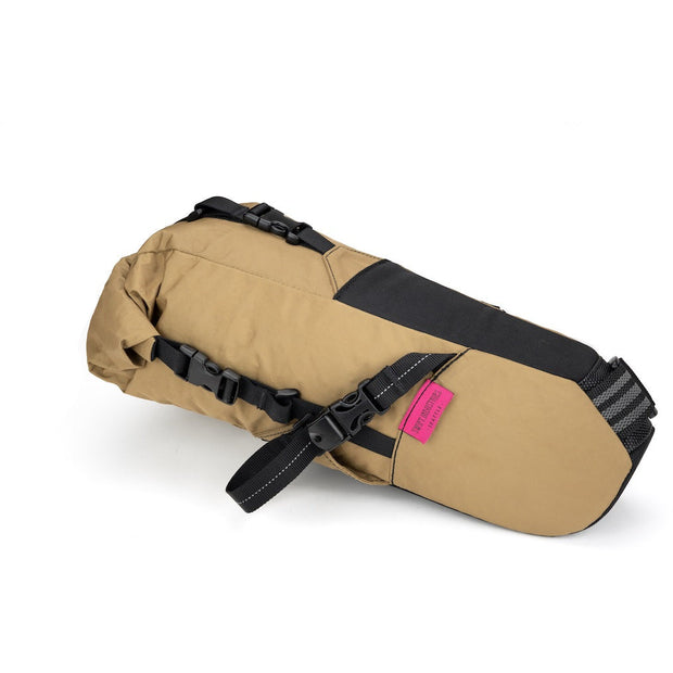 Swift Industries Olliepack Seatbag, coyote, full view.