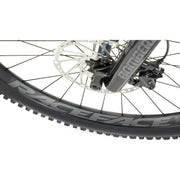 2023 Kona Honzo, Gloss Metallic Black w/ Furnace Fade, front rotor view