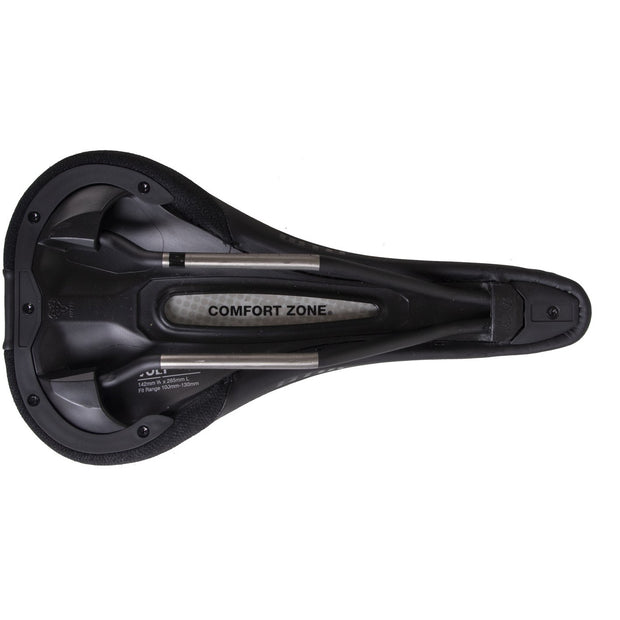 WTB Volt Titanium Saddle — Wide underside view