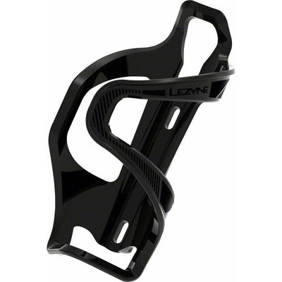 Lezyne Flow Cage SideLoader Left Entry, Enhanced Graphics, Black, Full View