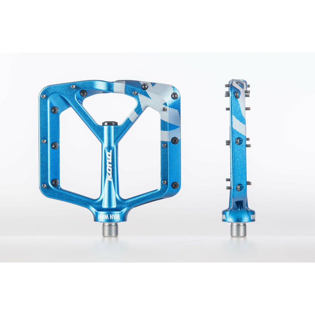 kona wah wah pedals Kona Wah Wah 2 Alloy Platform Pedals - Blue