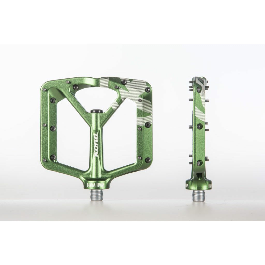 kona bike pedals Kona Wah Wah 2 Alloy Pedals Green by The Lost Co