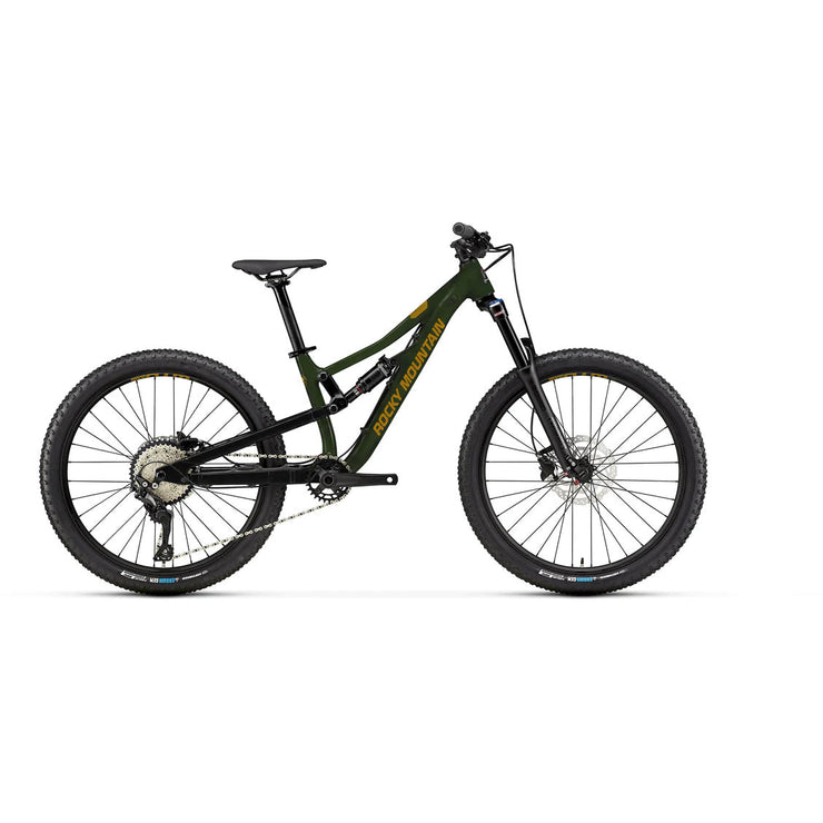 2022 Rocky Mountain Reaper 24, Green/Gold. Full view.