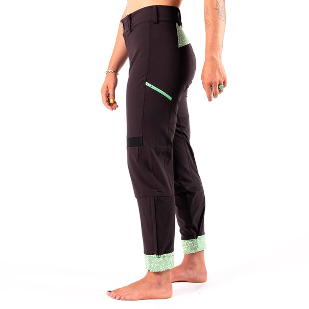 Wild Rye Freyah Pant in Wild Thing Sea Glass on-model side view