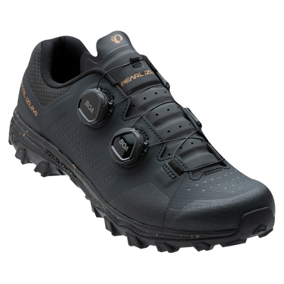 Pearl Izumi X-Alp Elevate Mountain Bike Shoe in Phantom.Berm Brown side/front view