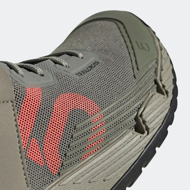 Five Ten Women's Trailcross LT Shoe, Legacy Green / Signal Coral / Core Black, Logo View