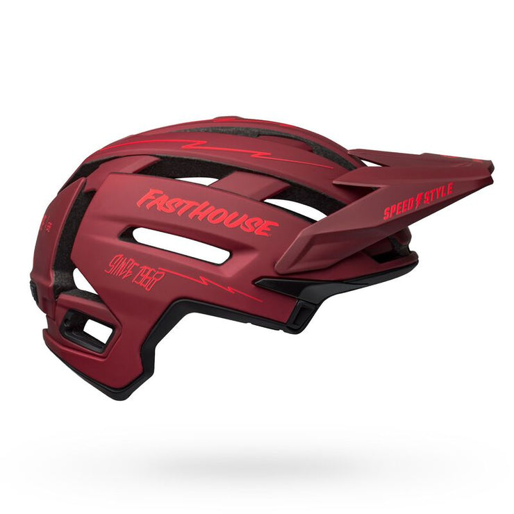 Bell Super Air Spherical MIPS Helmet black/red side view