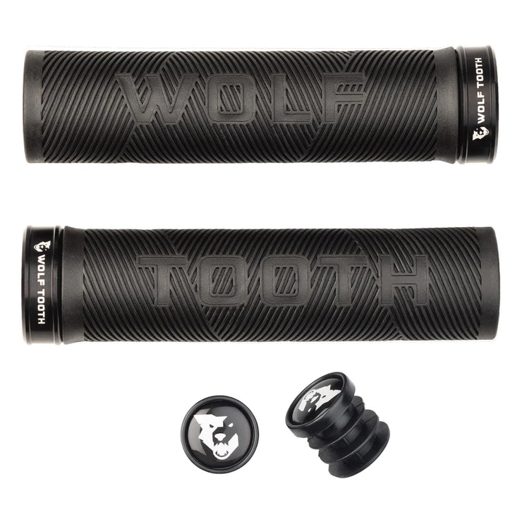 Wolf Tooth Components Echo Grip, black, full view.