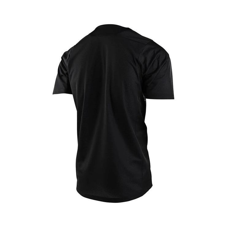 Troy Lee Designs Skyline Short Sleeve Jersey, black, back view.