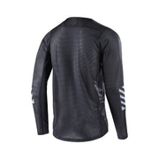 Troy Lee Skyline Air Long Sleeve Jersey, carbon, back view.