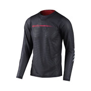 Troy Lee Skyline Air Long Sleeve Jersey, carbon, full view.