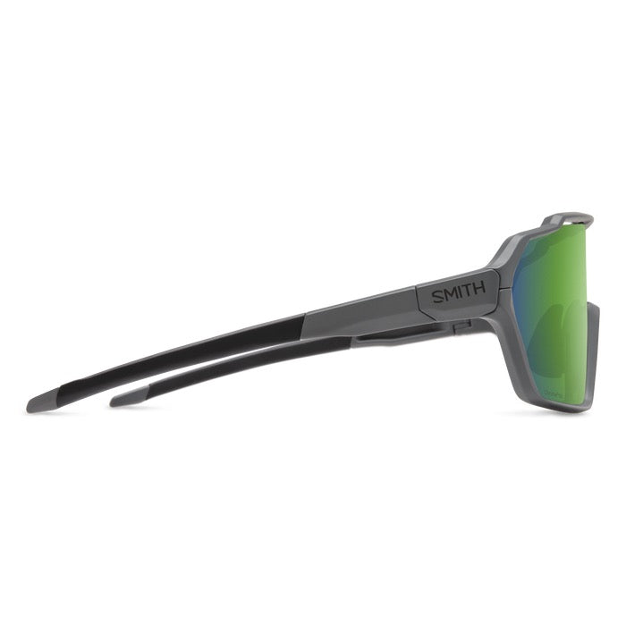 Smith Shift MAG Sunglasses, Matte Cement / ChromaPop Green Mirror Lens, Side View