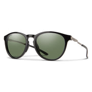 Smith Wander Sunglasses - Black + ChromaPop Polarized Gray Green Lens, Full View