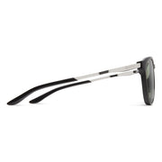 Smith Wander Sunglasses - Black + ChromaPop Polarized Gray Green Lens, Side View