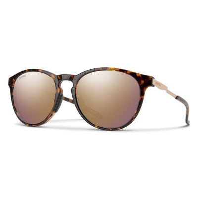 Smith Wander Sunglasses, Frame Color: Tortoise, Lens Color: ChromaPop Polarized Rose Gold Mirror, Full View
