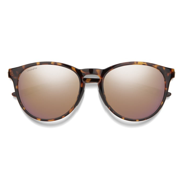 Smith Wander Sunglasses, Frame Color: Tortoise, Lens Color: ChromaPop Polarized Rose Gold Mirror, Front View