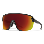 Smith Bobcat Sunglasses, Frame Color: Black, Lens Color: ChromaPop Red Mirror, Full View