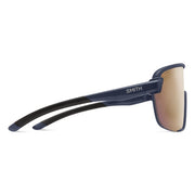 Smith Bobcat Sunglasses, Matte French Navy + ChromaPop Rose Gold Mirror Lens, Side View