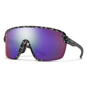 Smith Bobcat Sunglasses - Matte Black Marble + ChromaPop Violet Mirror, Full View