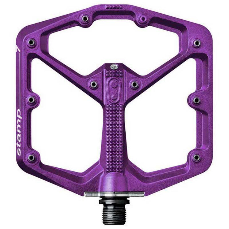 Crankbrothers Stamp 7 Flat Pedal, Purple, Full View