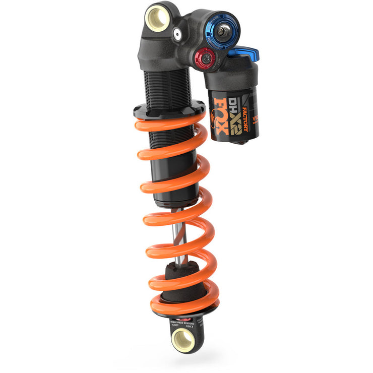 2023 Fox DHX2 Factory 9.5 X 3 Rear Shock, full view.