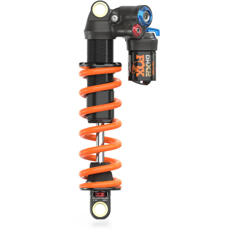 2023 Fox DHX2 Factory 9.5 X 3 Rear Shock, full view.