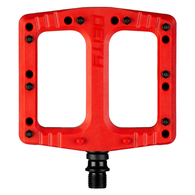 Deity Deftrap Pedals, Red Full View