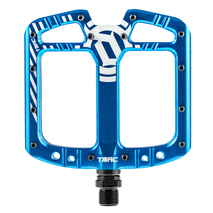 Deity TMAC Pedals, Platform, Blue Full View