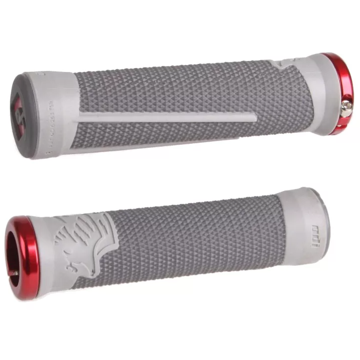 ODI AG-2 MTB Lock-On Grips Bonus Pack gray/graphite pair full view