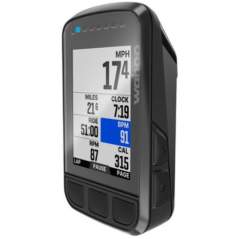 Wahoo Element Bolt V2 GPS Cycling Computer, right side view.