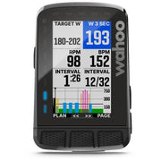 Wahoo ELEMNT ROAM V2 Cycling Computer, workout data screen view.