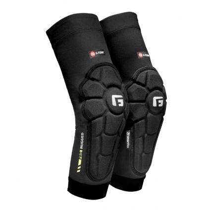G-Form Pro-Rugged 2 MTB Elbow Pads, Black, Front View