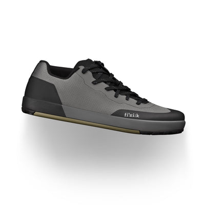 Fizik Gravita Versor Flat Mountain Bike Shoe, Gray/Mud, full view.