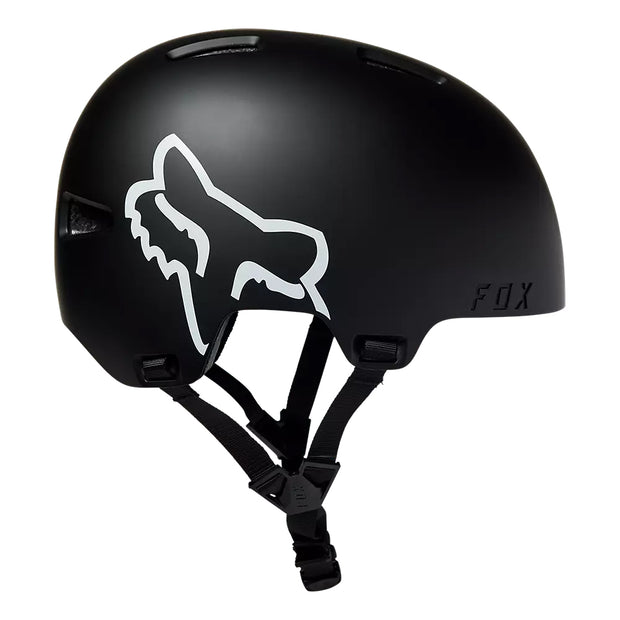 Fox Flight Mountain Bike Helmet, black, right-side view.