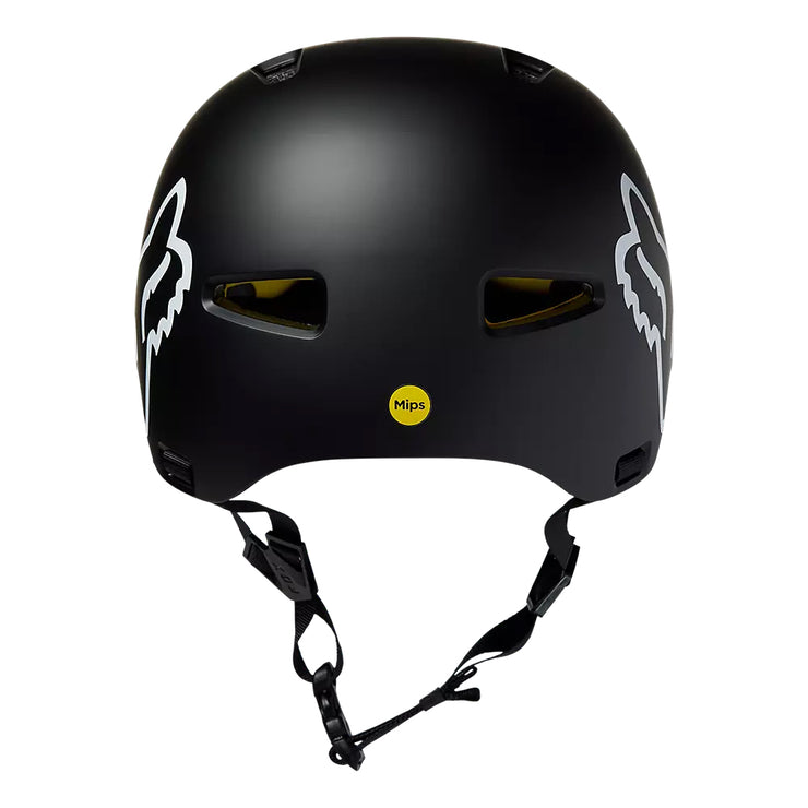 Fox Flight Mountain Bike Helmet, black, back view.