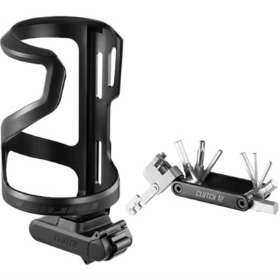 Giant Airway Sport Sidepull Right Cage w/ Clutch 9 Tool full view with tool open beside it
