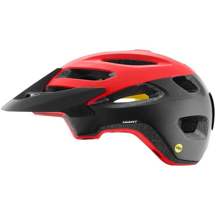 Giant Roost Helmets with Mips red full view